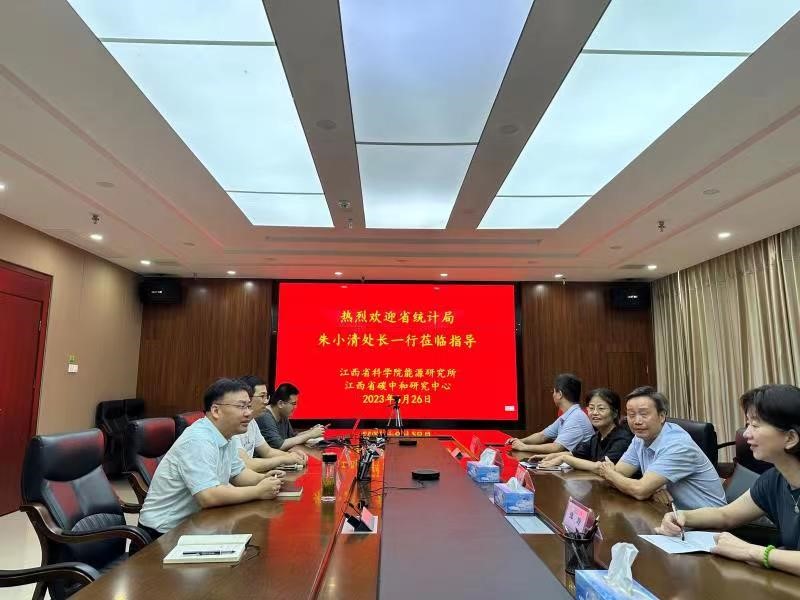 江西省统计局朱小清处长一行来我所调研