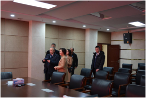 白俄罗斯共和国国家科学院主席团第一副主席、院士齐日科一行来科战所参观交流