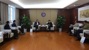 省工业和信息化厅副厅长王亦斌来我院调研交流