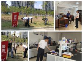 魏国汶带队检查我院全国文明单位创建工作