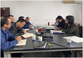 冯雪娇副所长带队赴新余钢铁集团有限公司调研