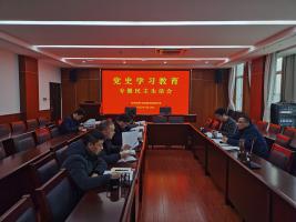 所领导班子召开党史学习教育专题民主生活会
